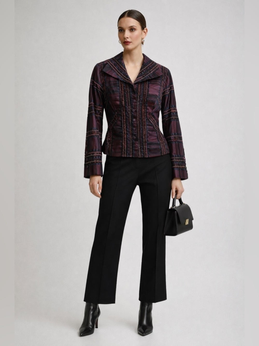 Flatiron Workshop Tartan Shirt Bordeaux 1